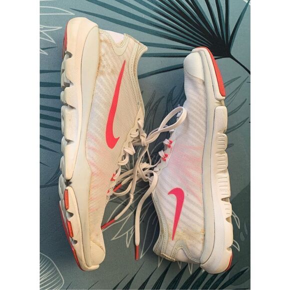 NIKE FLEX SUPREME TR4 white pink SNEAKER GYM SHOES sz 8 - Picture 4 of 7